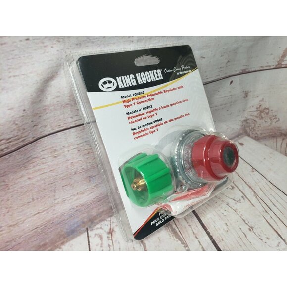 King Kooker Model #00502 High Pressure Adjustable Regulator Type 1 Connection - Picture 4 of 11